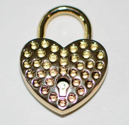 Fancy Brass Heart Lock