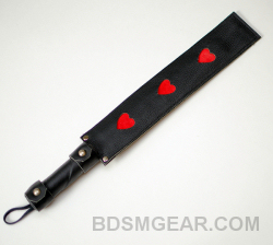 Leather Heart Paddle